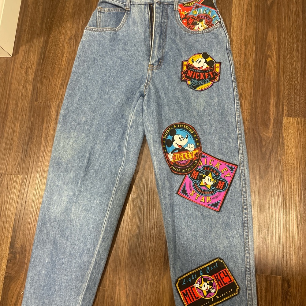 Mickey Mouse Patchwork Jeans